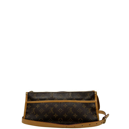 retro Borsa LV in canvas monogram e finiture in vacchetta naturale, di lusso, originale, ottime condizioni, usato, originale. 