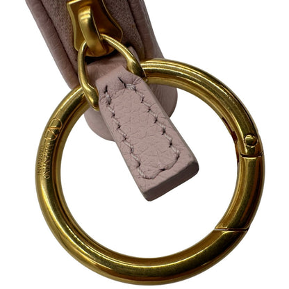 Charm portamonete Valentino Garavani in pelle rosa, di lusso, originale, eccellenti condizioni, usato.