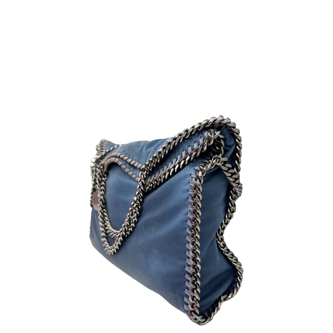 lato Borsa Falabella nella versione fold over tote effetto slavato, di lusso, originale, ottime condizioni, usata.