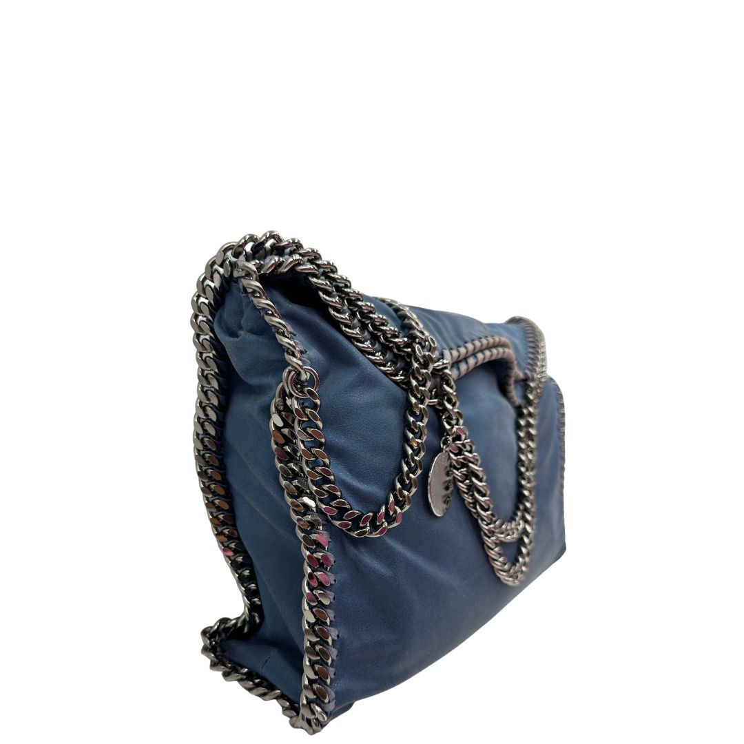 lato Borsa Falabella nella versione fold over tote effetto slavato, di lusso, originale, ottime condizioni, usata. 