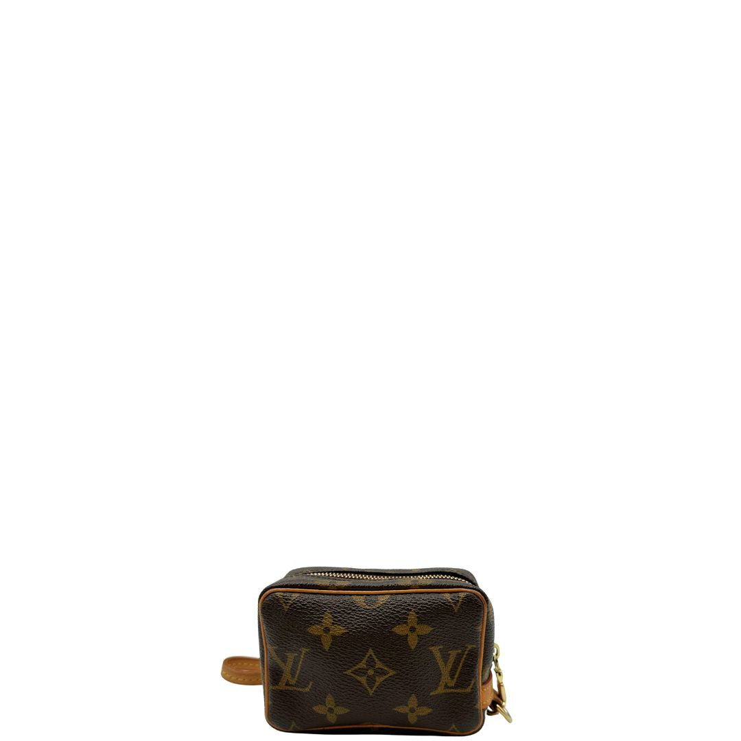 retro Pochette LV Wapity in canvas marrone monogram, di lusso, originale, ottime condizioni, usata. 