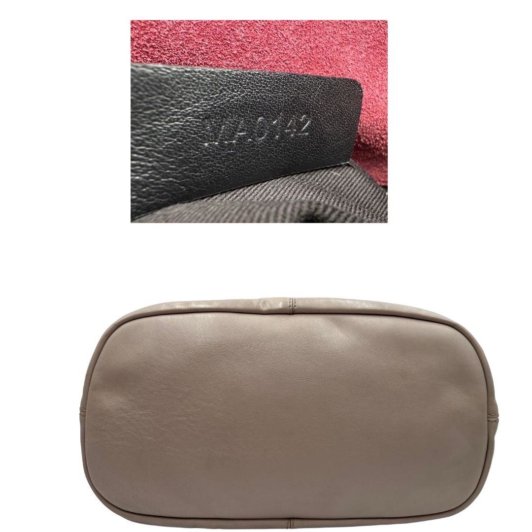 base Borsa Givenchy Nightingale in pelle morbida color greige, di lusso, originale, ottime condizioni, usata. 