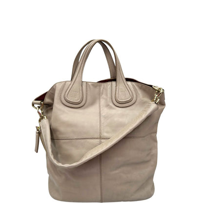 Borsa Givenchy Nightingale in pelle morbida color greige, di lusso, originale, ottime condizioni, usata.