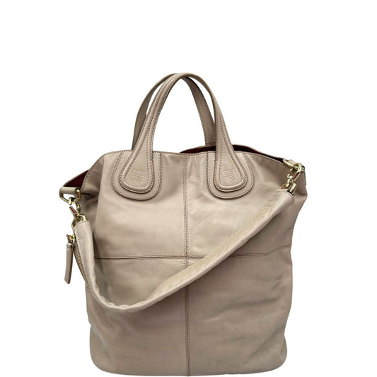 Borsa Givenchy Nightingale in pelle morbida color greige, di lusso, originale, ottime condizioni, usata.