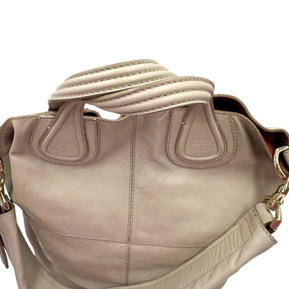 Borsa Givenchy Nightingale in pelle morbida color greige, di lusso, originale, ottime condizioni, usata.
