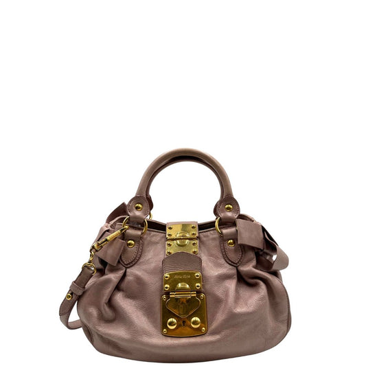 Borsa Bow Miu Miu rosa