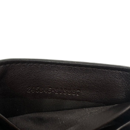  Portacarte Gucci in pelle marrone trama Guccissima, di lusso, originale, ottime condizioni, usato. 