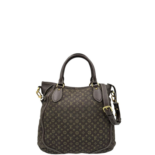 front Borsa Besace AngeleMin Lin Idylle Louis Vuitton in tessuto marrone con finiture in pelle tono su tono, di lusso, originale. 