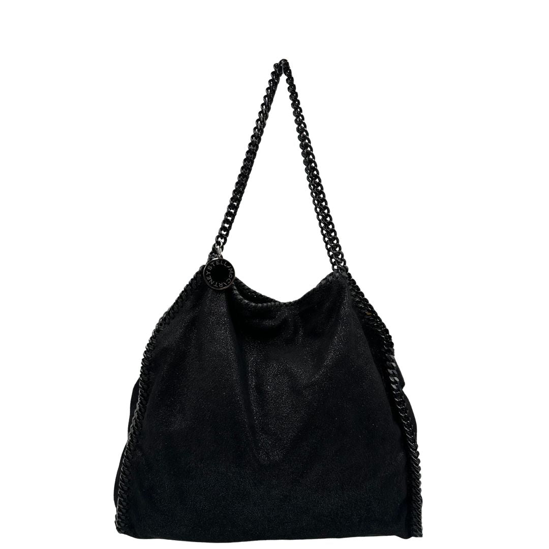 front Borsa Falabella nella versione fold over tote, realizzata in shaggy dear, di lusso, originale, ottime condizioni, usata. 