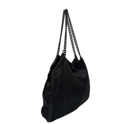 lato Borsa Falabella nella versione fold over tote, realizzata in shaggy dear, di lusso, originale, ottime condizioni, usata. 