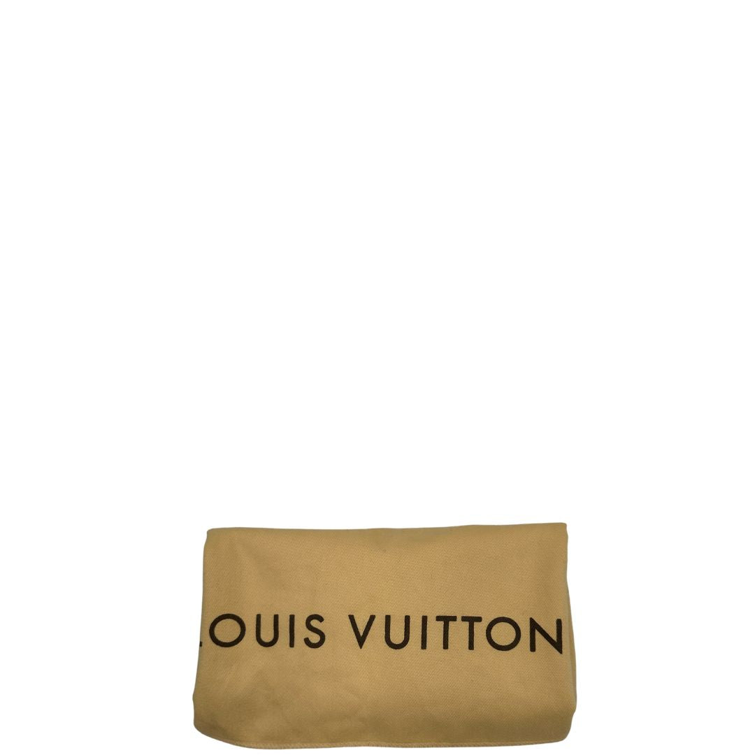 dustbag   Borsa Boulogne LV in canvas marrone monogram nella versione vintage, di lusso, originale, ottime condizioni, usata.