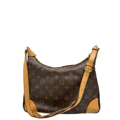 retro  Borsa Boulogne LV in canvas marrone monogram nella versione vintage, di lusso, originale, ottime condizioni, usata.