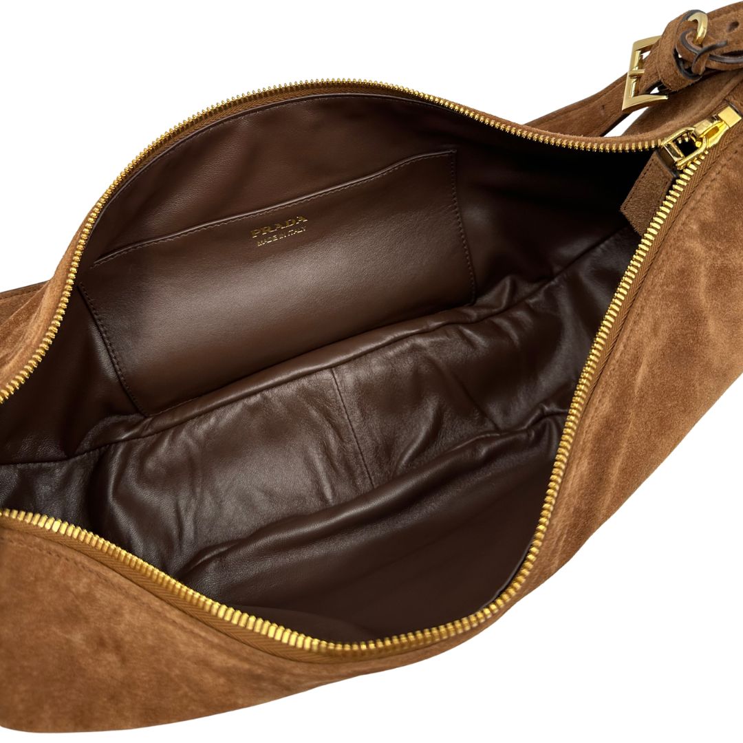 Demi-Lune Prada marrone