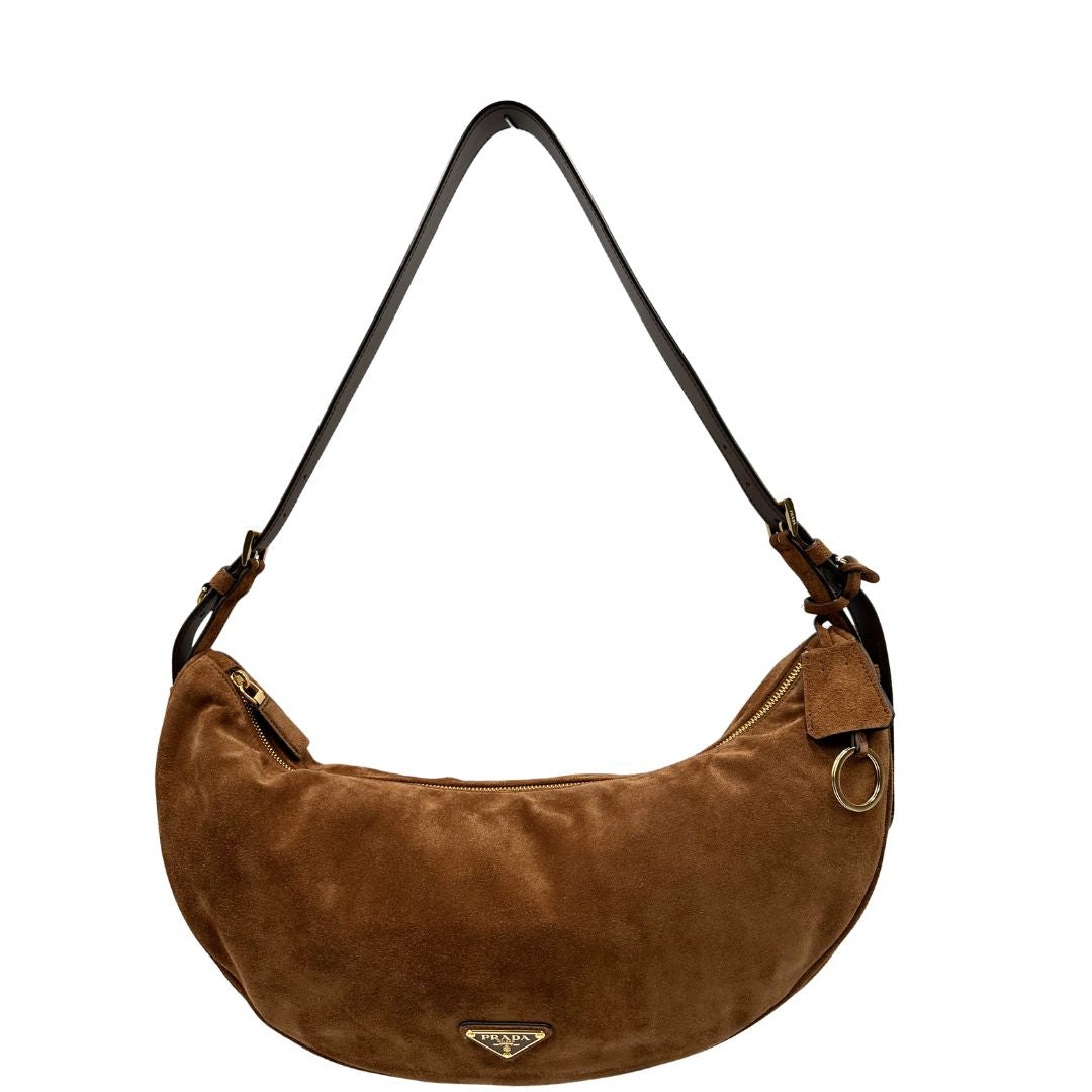 Demi-Lune Prada marrone