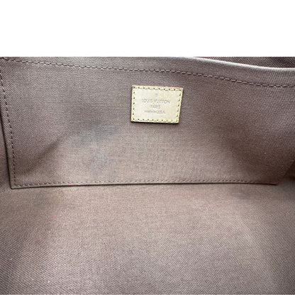 interno Borsa LV in canvas monogram e finiture in vacchetta naturale, di lusso, originale, ottime condizioni.