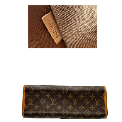 base Borsa LV in canvas monogram e finiture in vacchetta naturale, di lusso, originale, ottime condizioni. 