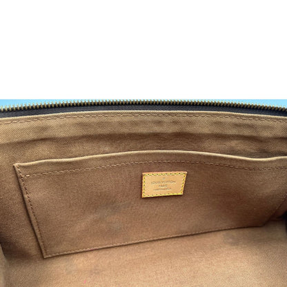 interno Borsa LV in canvas monogram e finiture in vacchetta naturale, di lusso, originale, ottime condizioni.