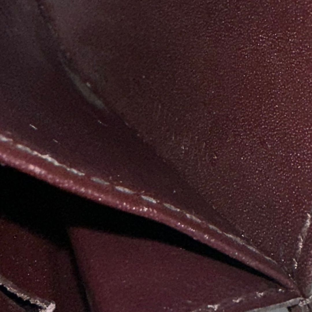 Portafoglio Louis Vuitton in pelle vernis monogram bordeaux