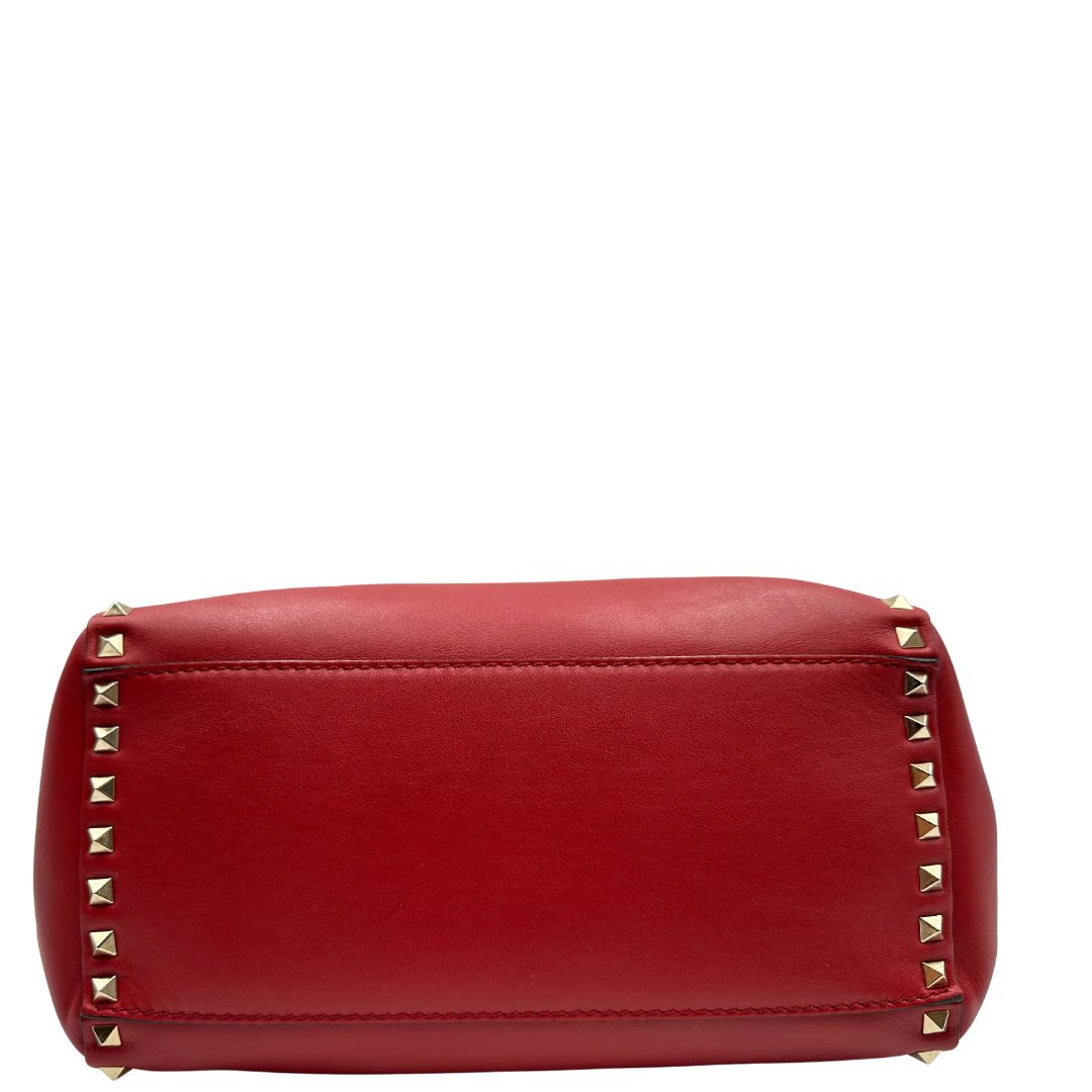 Shopper Rockstud Valentino Garavani rossa