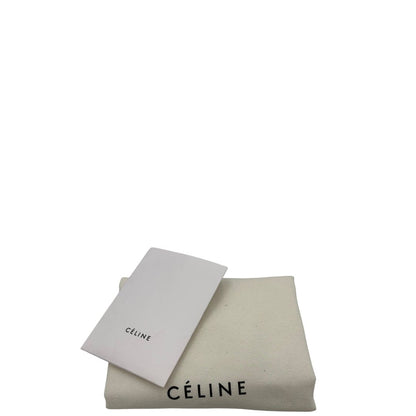 dustbag  Borsa Celine Trio in pelle color rosso corallo e hardware dorato, di lusso, originale, ottime condizioni, usata.