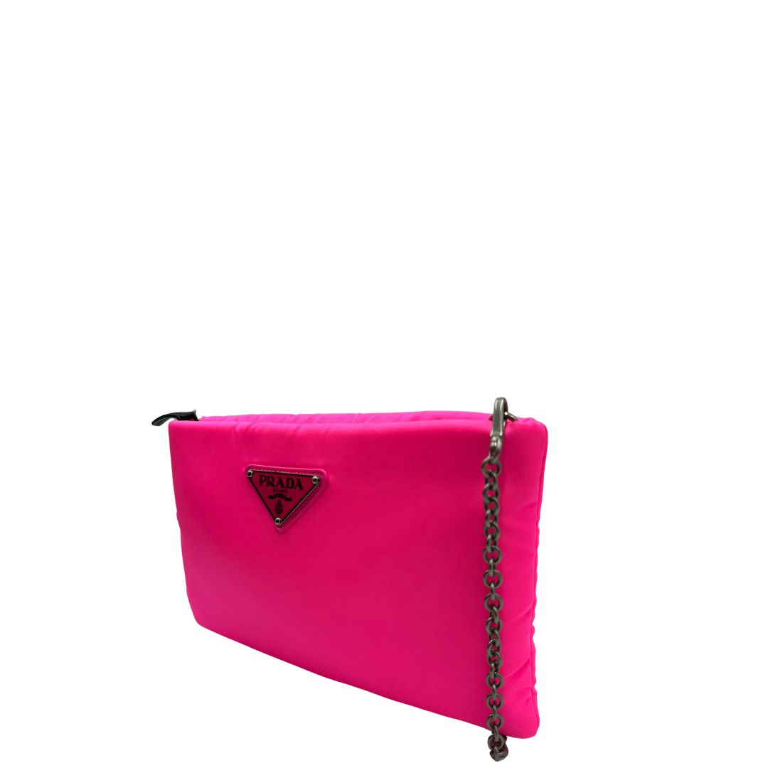 Pochette Prada fucsia neon
