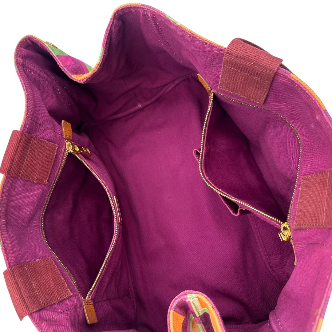 Borsa Prada Canapa multicolore