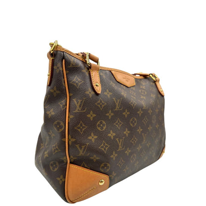 lato  Borsa LV in canvas monogram e finiture in vacchetta naturale, di lusso, originale, ottime condizioni. 