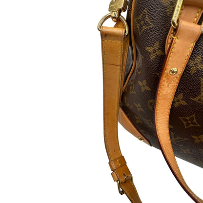  Borsa LV in canvas monogram e finiture in vacchetta naturale, di lusso, originale, ottime condizioni. 