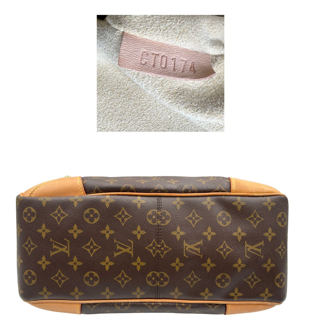 base  Borsa LV in canvas monogram e finiture in vacchetta naturale, di lusso, originale, ottime condizioni. 