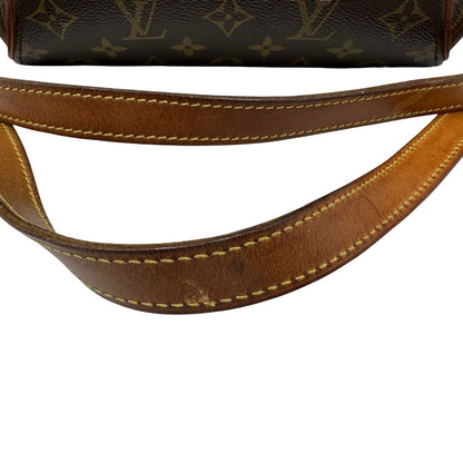 manici  Borsa LV Ellipse in canvas monogram e finiture in vacchetta naturale, nella versione a spalla, di lusso, originale, ottime condizioni, usata. 
