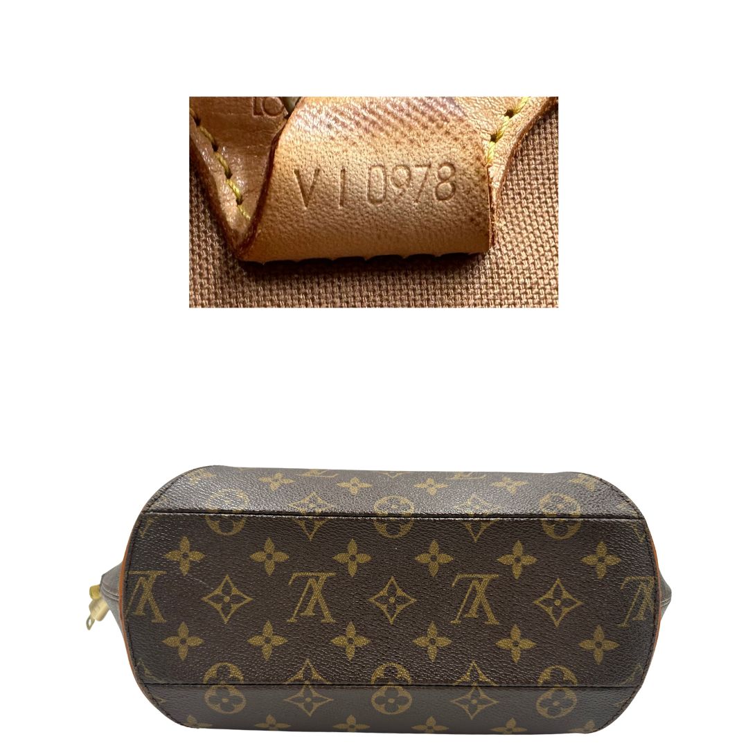 base  Borsa LV Ellipse in canvas monogram e finiture in vacchetta naturale, nella versione a spalla, di lusso, originale, ottime condizioni, usata. 