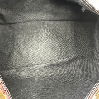 inbtermo Borsa Burberry in canvas beige tartan con finiture in pelle nere, di lusso, originale, ottime condizioni, usata.