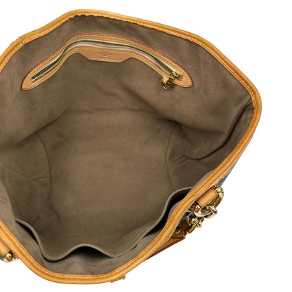 interno  Borsa Louis Vuitton Annie in canvas Monogram Multicolore nera, iconico modello realizzato in collaborazione con Takashi Murakami, di lusso, originale. 