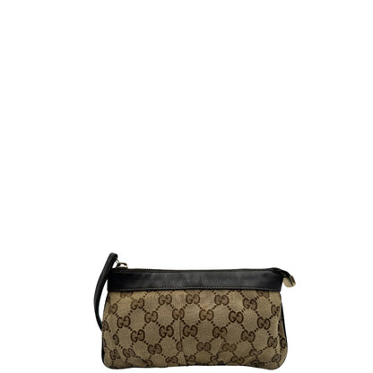 Borsa Gucci realizzata in tessuto beige con motivo GG di lusso, originale, ottime condizioni