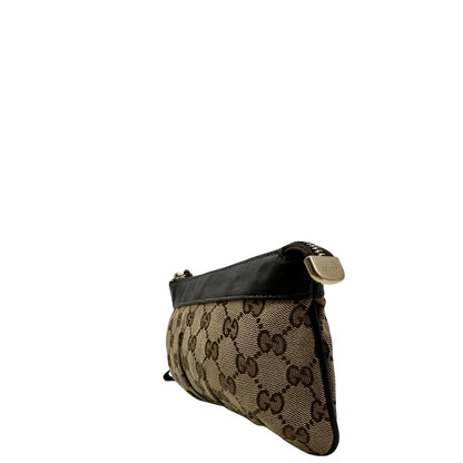 Borsa Gucci realizzata in tessuto beige con motivo GG di lusso, originale, ottime condizioni
