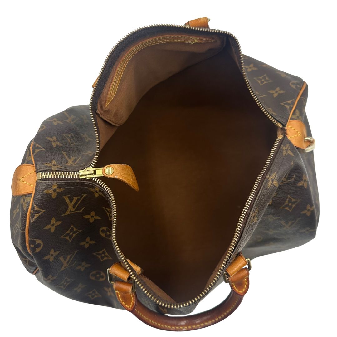 interno Speedy Louis Vuitton in canvas marrone monogram nella misura 40, di lusso, originale, ottime condizioni, usato. 