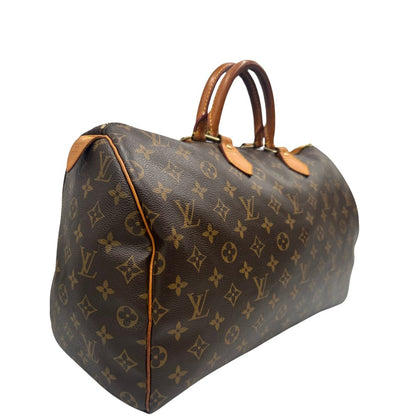 lato Speedy Louis Vuitton in canvas marrone monogram nella misura 40, di lusso, originale, ottime condizioni, usato. 