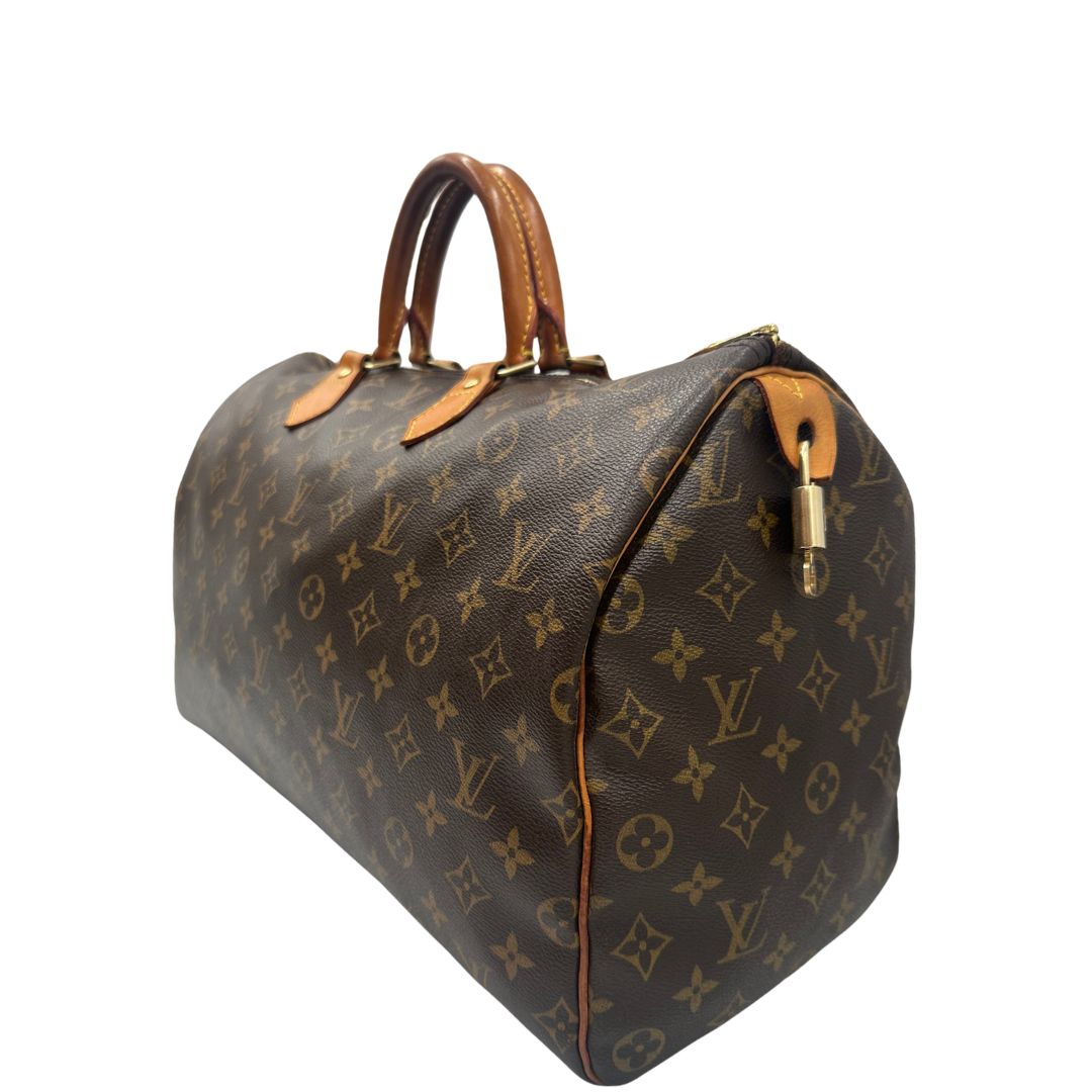 lato Speedy Louis Vuitton in canvas marrone monogram nella misura 40, di lusso, originale, ottime condizioni, usato. 