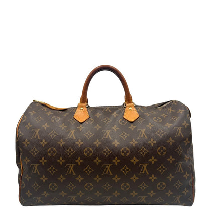 retro Speedy Louis Vuitton in canvas marrone monogram nella misura 40, di lusso, originale, ottime condizioni, usato. 