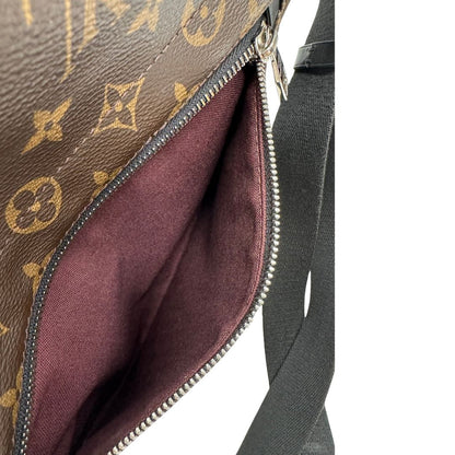 interno  Borsa a tracolla LV in canvas marrone monogram e hardware dorato, munita di una tracolla regolabile in tessuto, di lusso, originale 