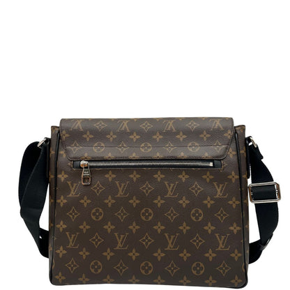 retro  Borsa a tracolla LV in canvas marrone monogram e hardware dorato, munita di una tracolla regolabile in tessuto, di lusso, originale 