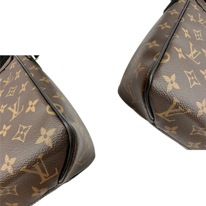 angoli  Borsa a tracolla LV in canvas marrone monogram e hardware dorato, munita di una tracolla regolabile in tessuto, di lusso, originale 