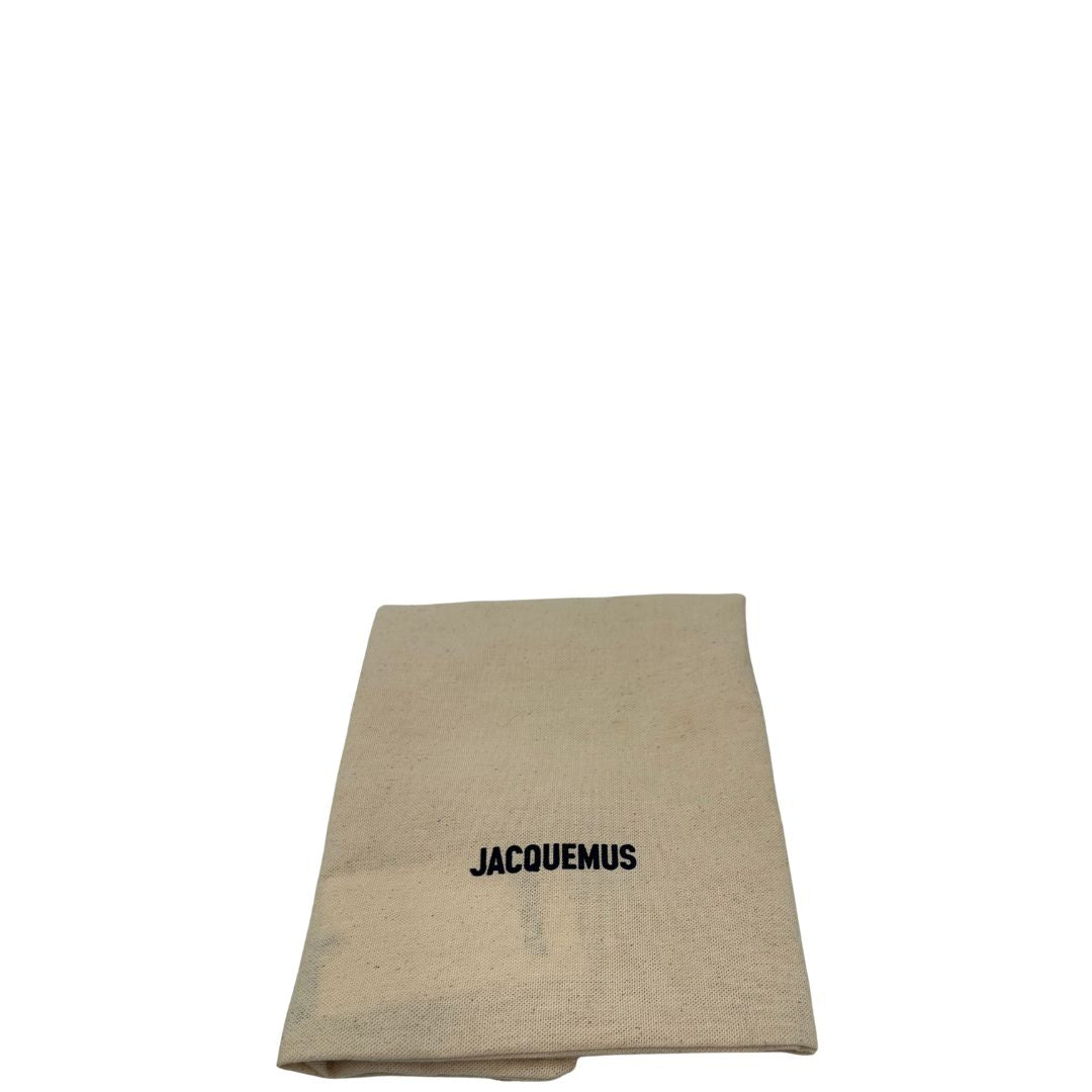 dustbag   Borsa Jacquemus nella versione Le Grand Bambino in pelle nera, da portare a mano o a tracolla, di lusso, originale, ottime condizioni, usata.