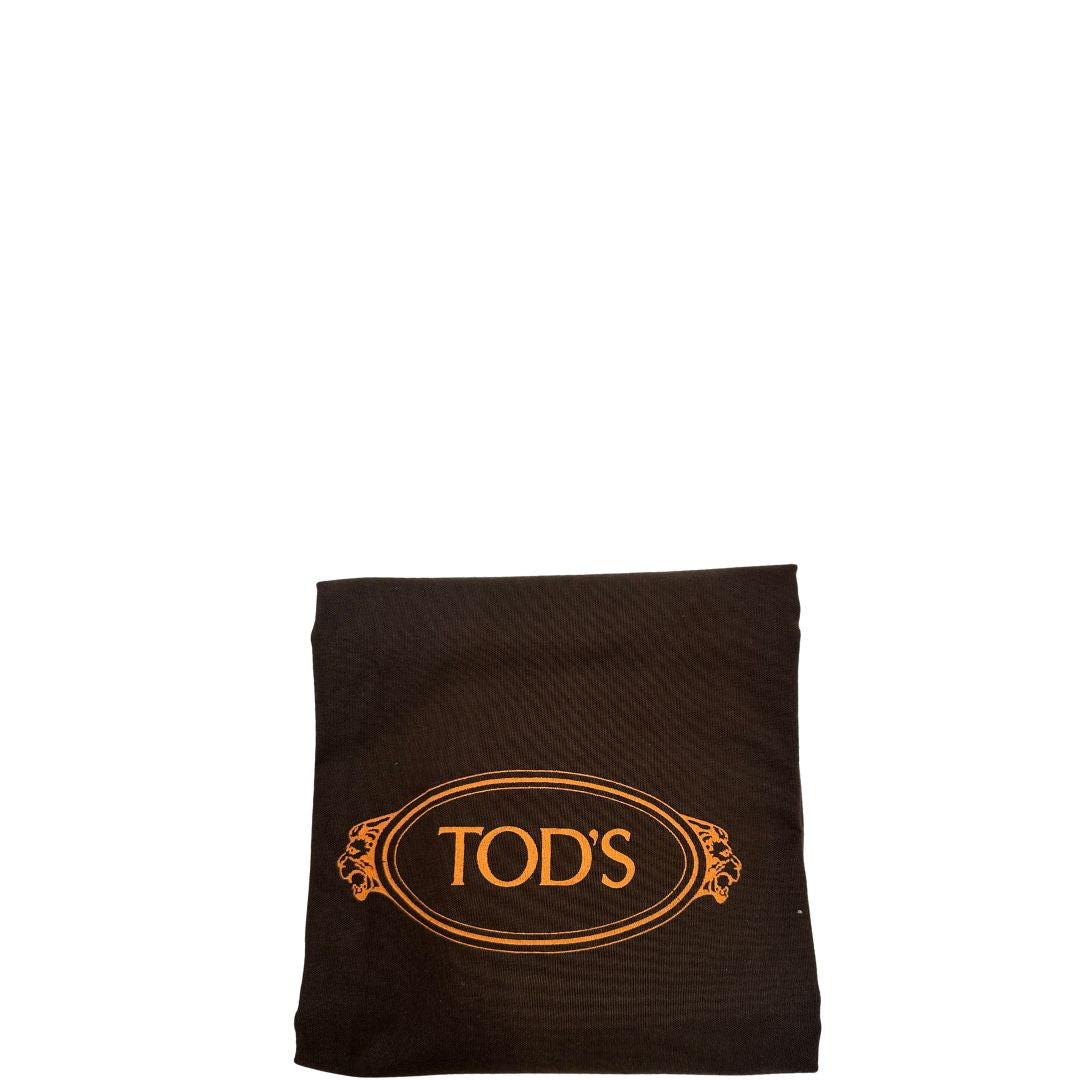  Borsa Tod's in pelle marrone indossabile a tracolla, a spalla o a mano, di lusso, originale, ottime condizioni.