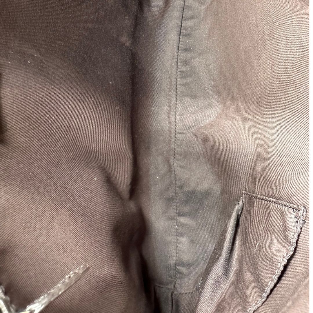 interno Borsa Gucci in tessuto GG marrone con finiture in pelle tono su tono, di lusso, originale, ottime condizioni 