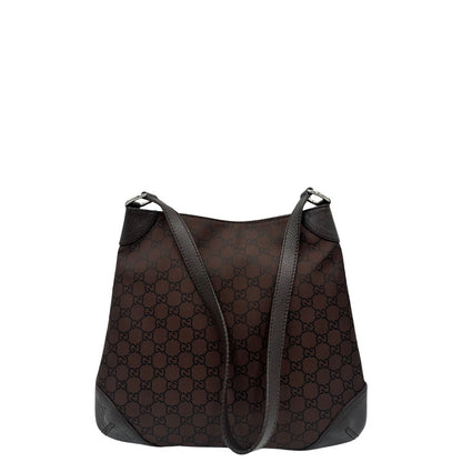 retro Borsa Gucci in tessuto GG marrone con finiture in pelle tono su tono, di lusso, originale, ottime condizioni 