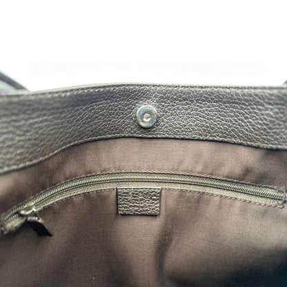interno Borsa Gucci in tessuto GG marrone con finiture in pelle tono su tono, di lusso, originale, ottime condizioni 