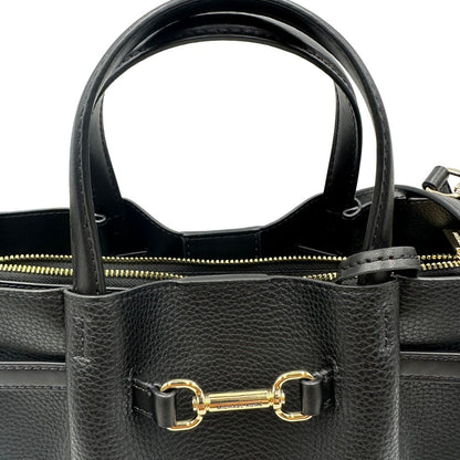 manici Tote Carson M.K. in pelle nera e hardware dorato, di lusso, originale, ottime condizioni, usata. 