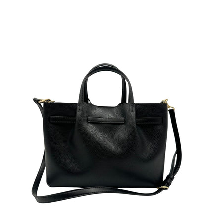 retro Tote Carson M.K. in pelle nera e hardware dorato, di lusso, originale, ottime condizioni, usata. 
