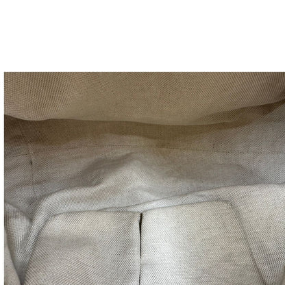 interno Borsa Gucci in tessuto blu denim e finiture in pelle a contrasto marrone; indossabile a spalla 